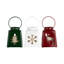 LED Lighted Tree Snowflake And Reindeer Christmas Candle Lanterns - 8" - Set Of 3