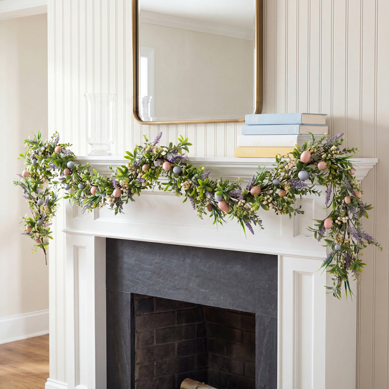 72"L Easter Egg & Lavender Garland