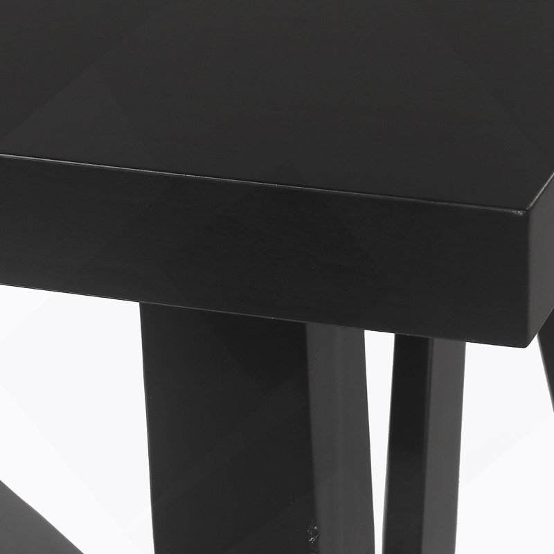 Table de salle à manger Jahirah, Noir