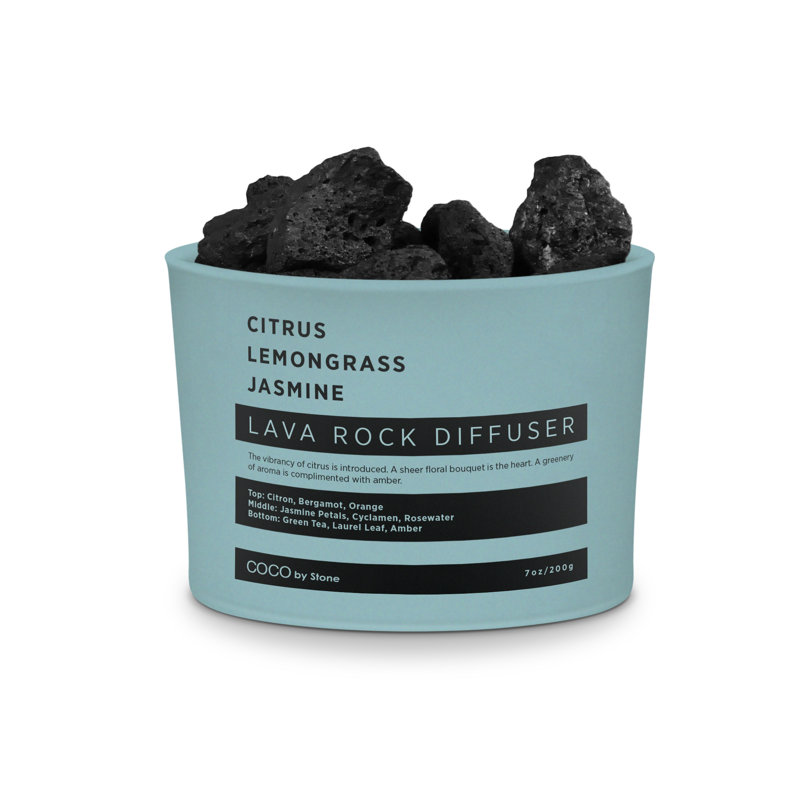 Diffuseur de pierres de lave - agrumes | Citronnelle | Jasmine