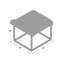 Tabouret d'appoint Agrippa Steel-21941298-21941294