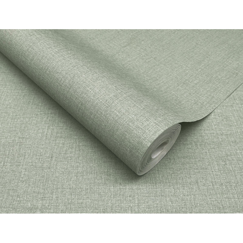 Naim Sage Solid Texture Wallpaper, Green