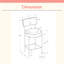 Tabouret de bar, hauteur de comptoir, ensemble de 2, cuisine, métal