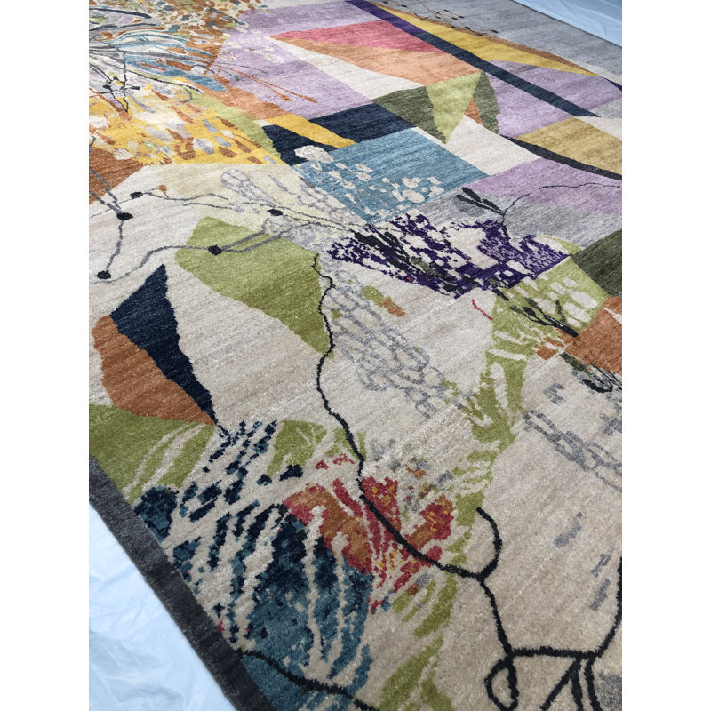 Graphic One-of-a-Kind 9' X 12' Area Rug