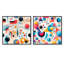 Sean - Ensemble de 2 collages carrés à formes abstraites-101860504-101860507