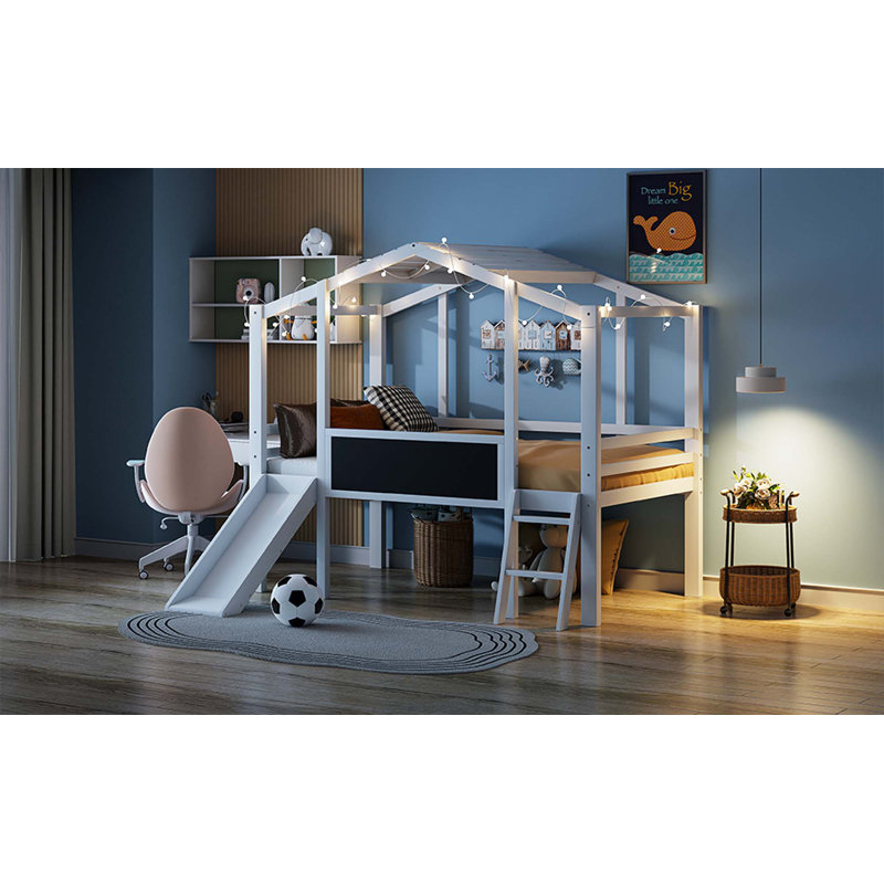 Muhlfeld Kids Twin Loft Bed, White