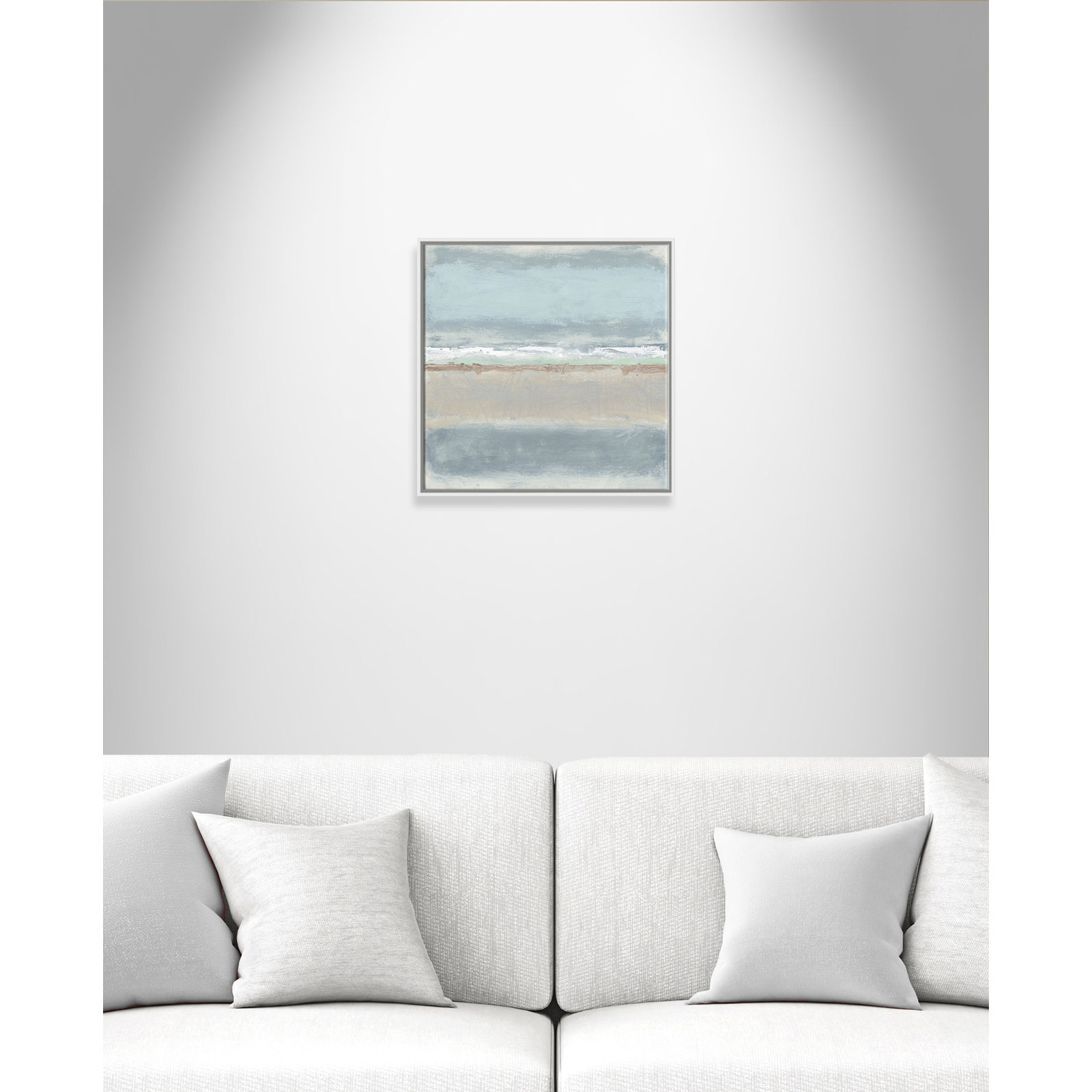 Dandelion "Serenity II" Painting by Filippo Ioco, White, 24" H x 24" W x 2" D