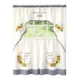 Akaysia Swag 58'' W Kitchen Curtain in
