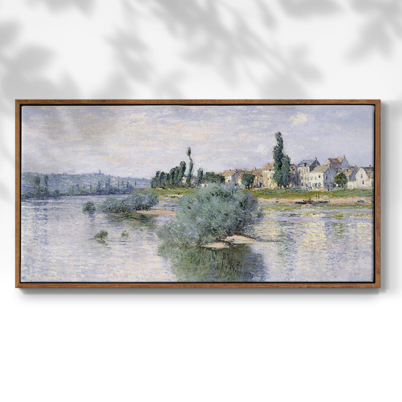 Nautical Series-CDL XXIV- Toile tendue avec châssis tendue, prête à être accrochée, H 21 po x l 41 po, Noyer