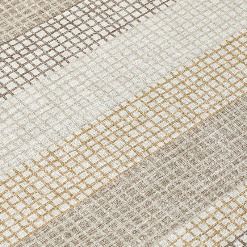 Tapis intérieur / extérieur lavable à la machine Chantille ACN2530, Ivoire ivoire, Rectangle 10 pi x 14 pi