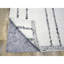 10'x14' White Moroccan Weave Line Design Textured Wool Hand Knotted Rug D5019D0DA1A549C59817D10AA2E470F8