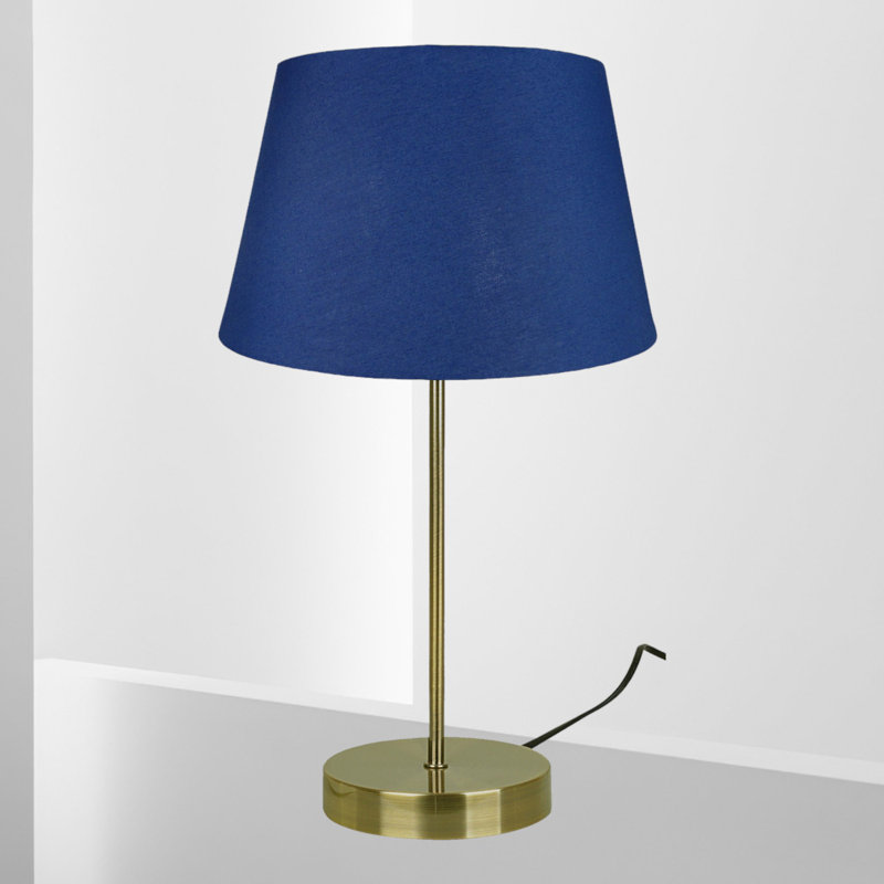 Okken Metal Table Lamp, Navy
