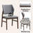 Sarha Armless Side Chair In Light Gray And Walnut (Set Of 2)-105401216