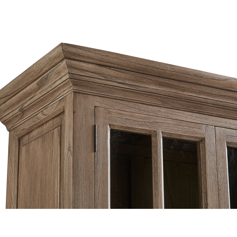 Bibliothèque standard en bois massif H 85 "x l 37", Brun clair