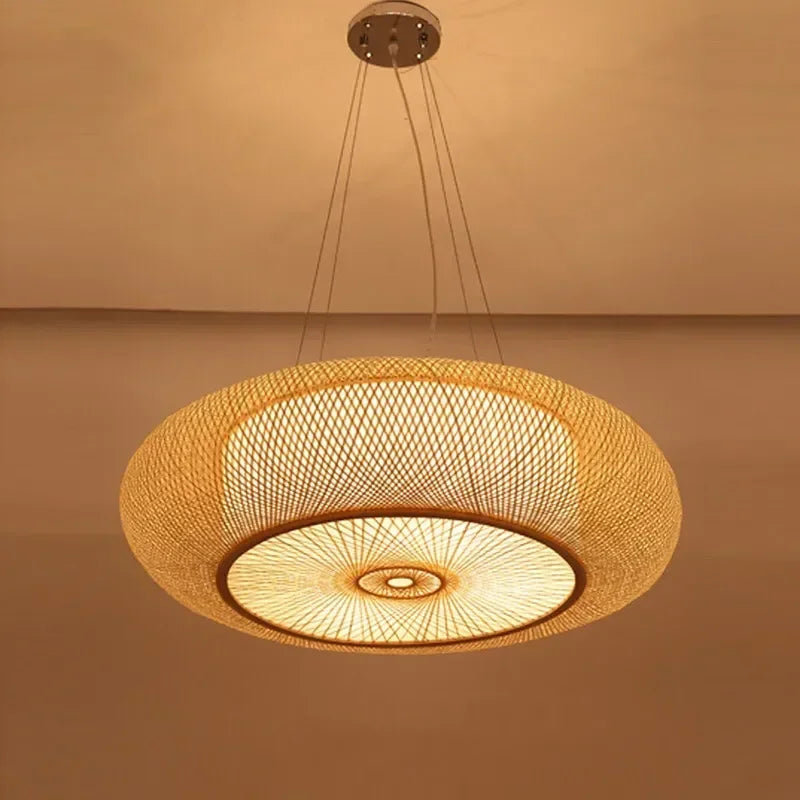 Ambrasia 1 - Light Natural Chandelier Pendant, 155cm H x 35cm W x 35cm D