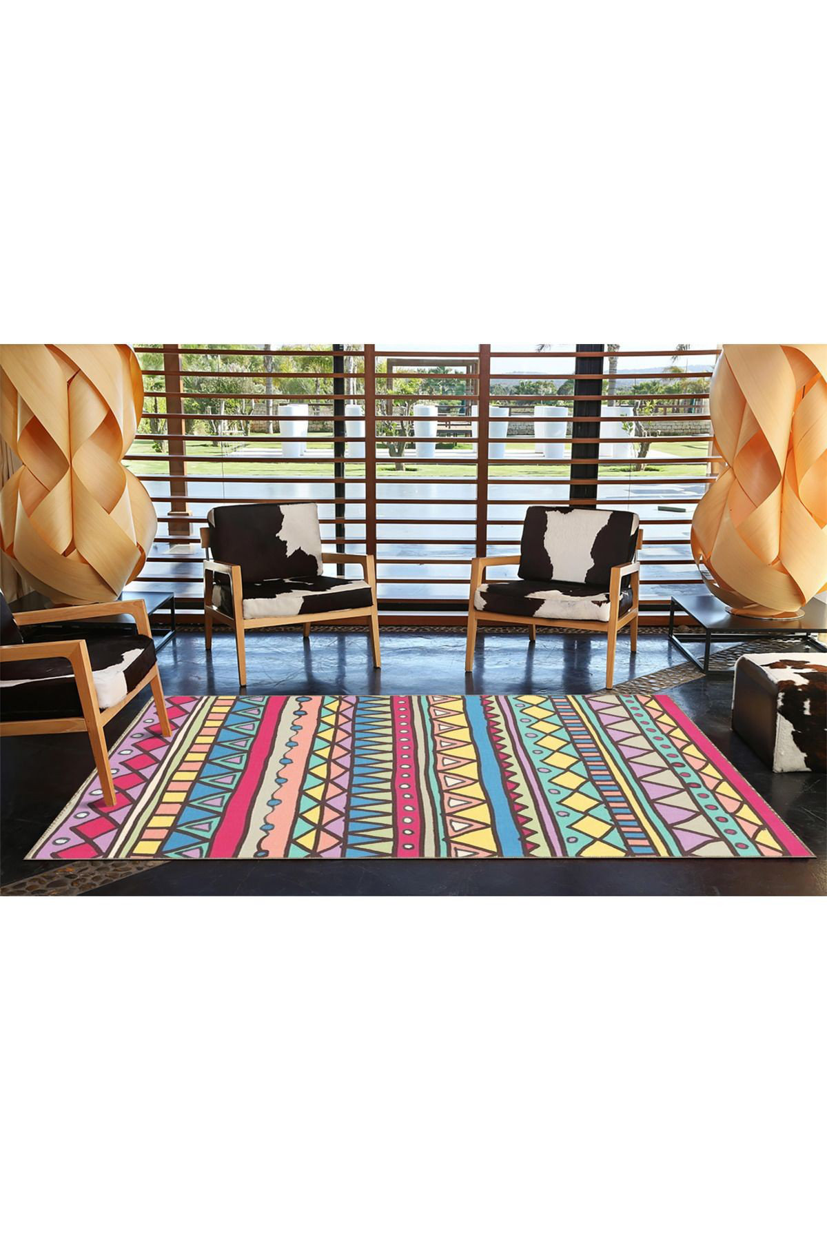 Corrigan Studio Violet Collection Pink Abstract Area Rug - Wayfair Canada