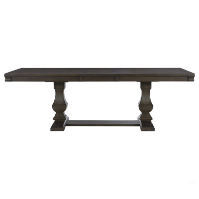 Table de salle à manger en bois de style traditionnel 1pc avec rallonge séparée