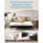Queen Pull Out Sofa Bed with Memory Foam & Nailhead Trim-1279803021-1280214888
