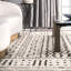 Tapis blanc / gris Simon-32573309