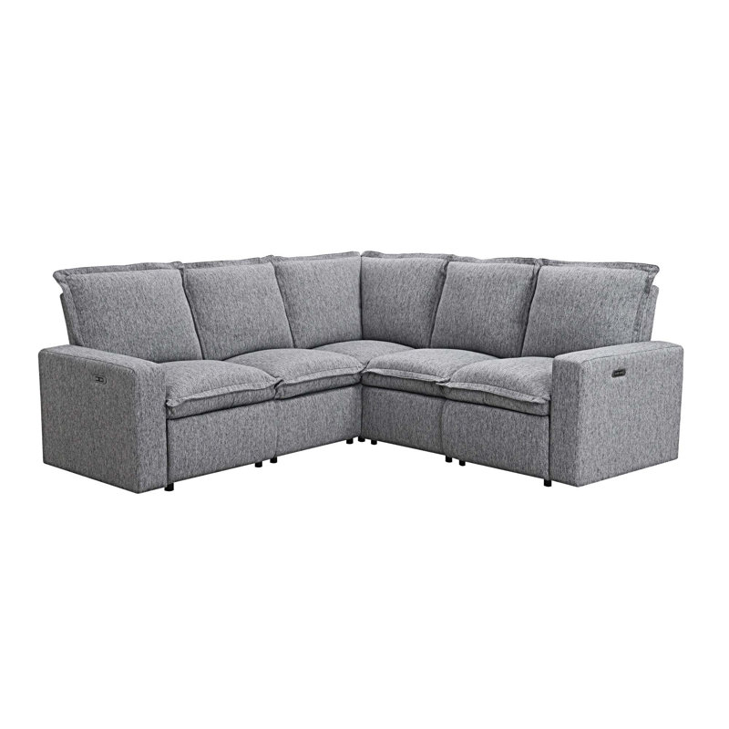 Fauteuil inclinable Hazra, Lin gris