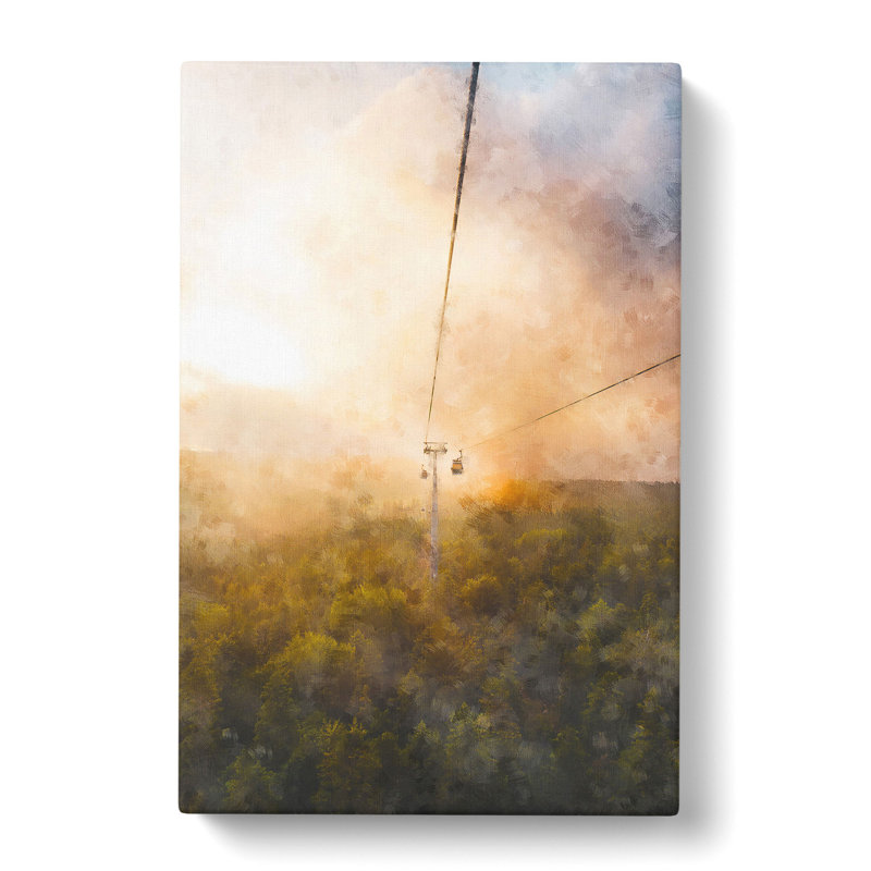 Cable Car In Turkey - Wrapped Canvas Painting, 76cm H x 50cm W x 3cm D