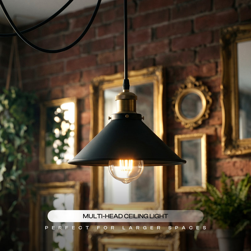 Romo 3 - Light Cluster Pendant, Black