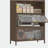 44'' Tall Metal 3 Flip Doors Cabinet, Bookcase with Storage-592988280