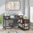 Reversible L -Shaped Computer Desk with Monitor Stand-301469166