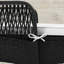 Chaise longue inclinable simple avec coussins 22,4 po Baziliu