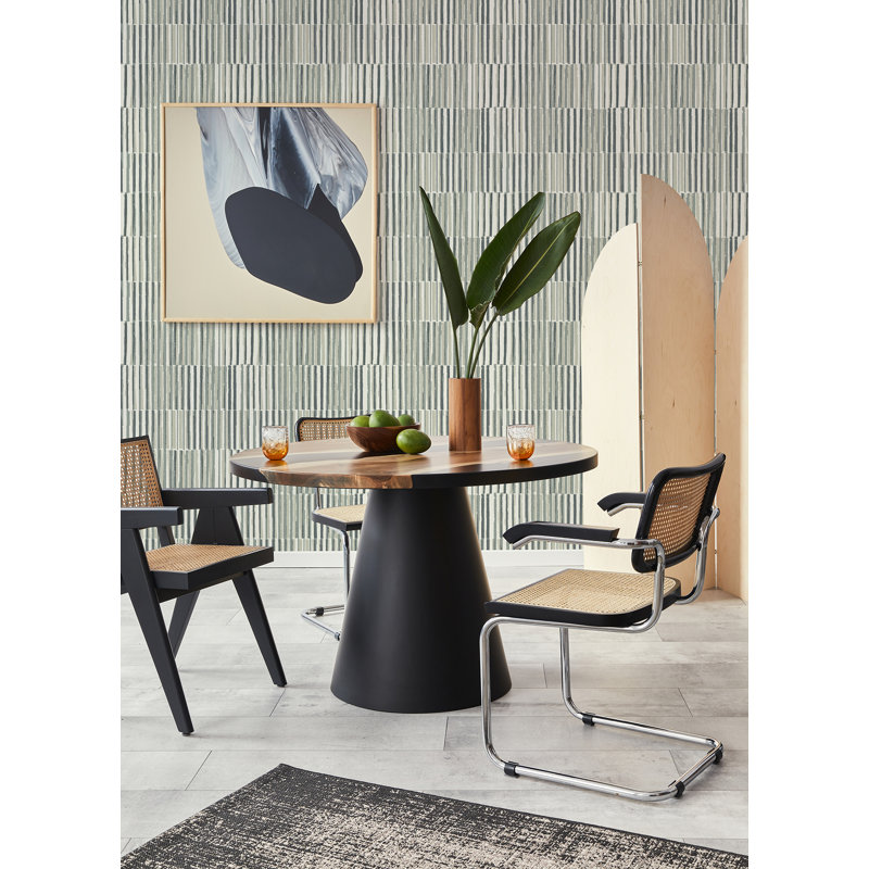 Zahara Textured Stripe Luxury Wallpaper, Beige