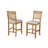 Ordway 6 - Person Solid Wood Top Four Leg Dining Set