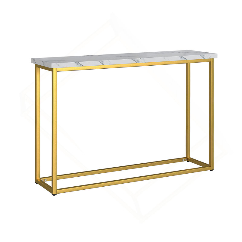Wallace & Bay Marb White Sofa Table