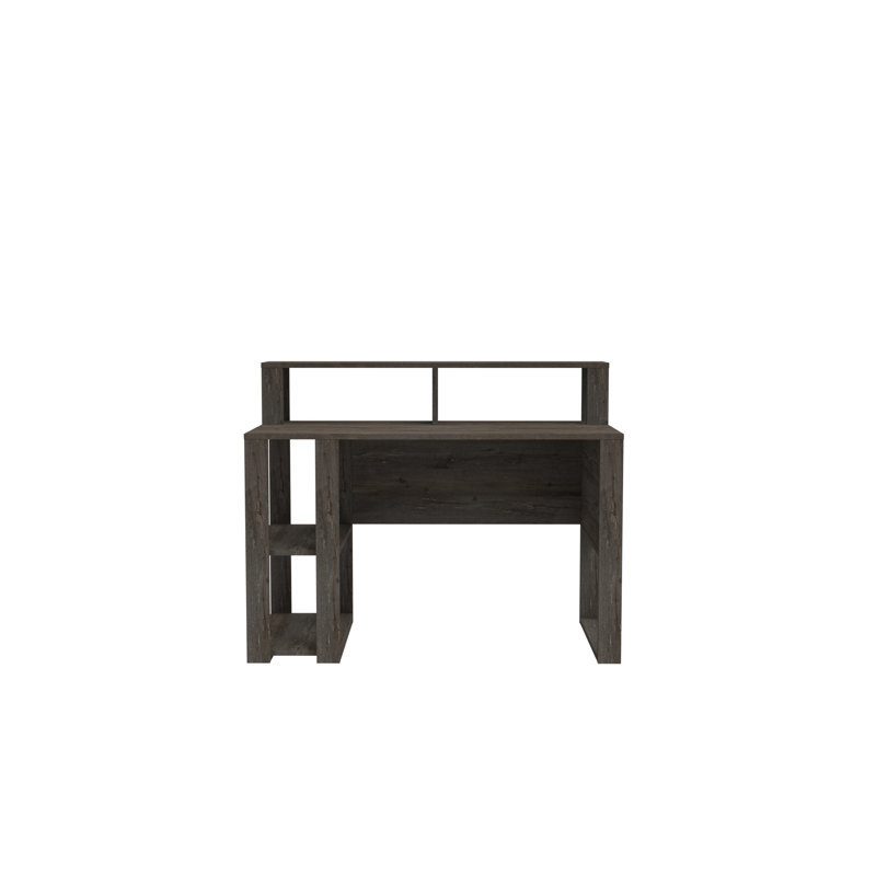 Tramal Geometric Writing Desk, Dark Coffee