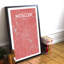 Moscow City Map - No Frame Print-1893909142