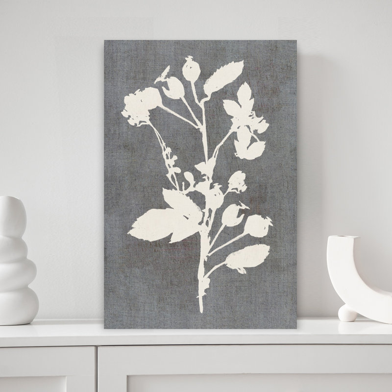 Art contemporain fleur contemporaine, H 18 po x l 12 po