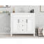 Meuble-lavabo élégant avec design fonctionnel et grand espace de rangement-459886824