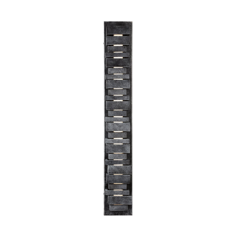 Calay Dark Weathered Zinc 5'' W LED Outdoor Flush Mount, 34" H x 5" W