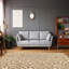 Tapis crème / vert touffeté à la main Marisela-1023553377