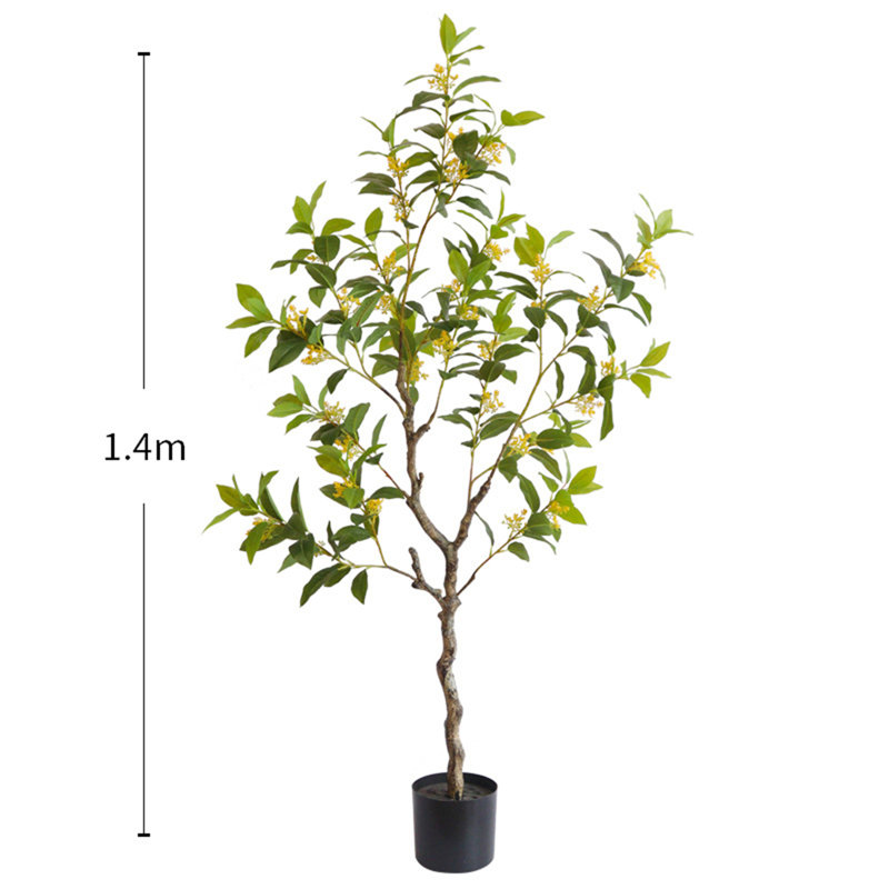 Artificial Osmanthus Tree, Realistic Fake Osmanthus Flowers Tree With Adjustable Branches