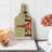 Ambesonne Vintage Tempered Glass Cutting Board Paris Eiffel Tower View Red Brown Ecru