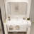 Modern simple white bathroom cabinet