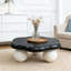 Table basse 35 "en forme de nuage, table basse minimaliste moderne en forme de pétale avec pieds sphériques-225161785