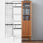 Bibliothèque avec porte vitrée Cherry