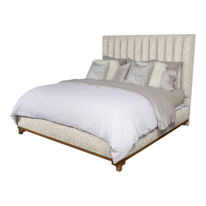 Jemma Upholstered Bed, King, Worthy Snow, Dove Gray