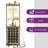 Samontha 67" Height Corner Bar Cabinet with LED Light and Outlet, Freestanding Corner Wine Rack with 6 Tier Wine Rack and Goblet Rack-1398116564