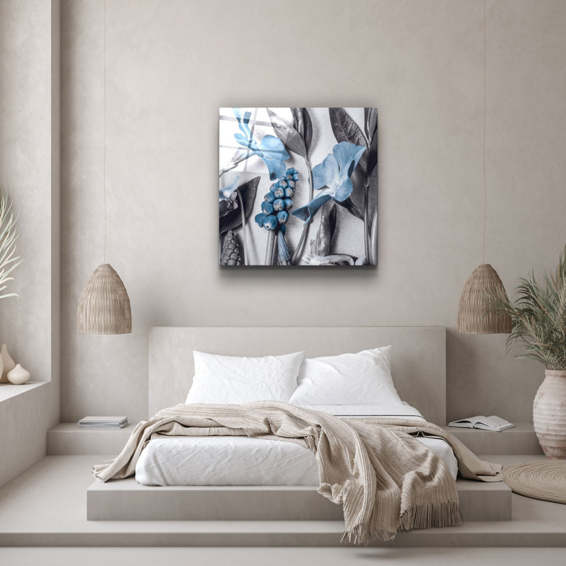 Élégante peinture décorative en verre trempé, 40 x 40 po | 100% verre trempé, épaisseur: 0,16 pouce | Impression UV pour des couleurs éclatantes et une durabilité | Parfait pour la décoration intérieure et les amateurs d'art