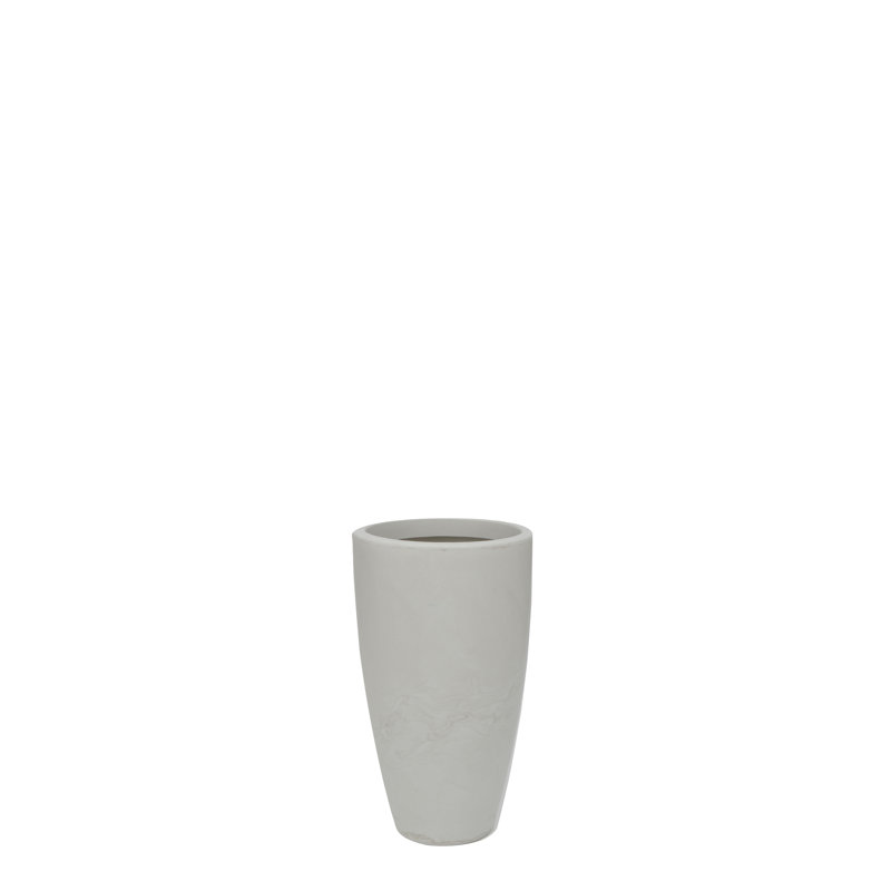 ECOBO Pot à fleurs écologique Vicenza Utilisation intérieure / extérieure Polyvalent et léger, Blanc cassé