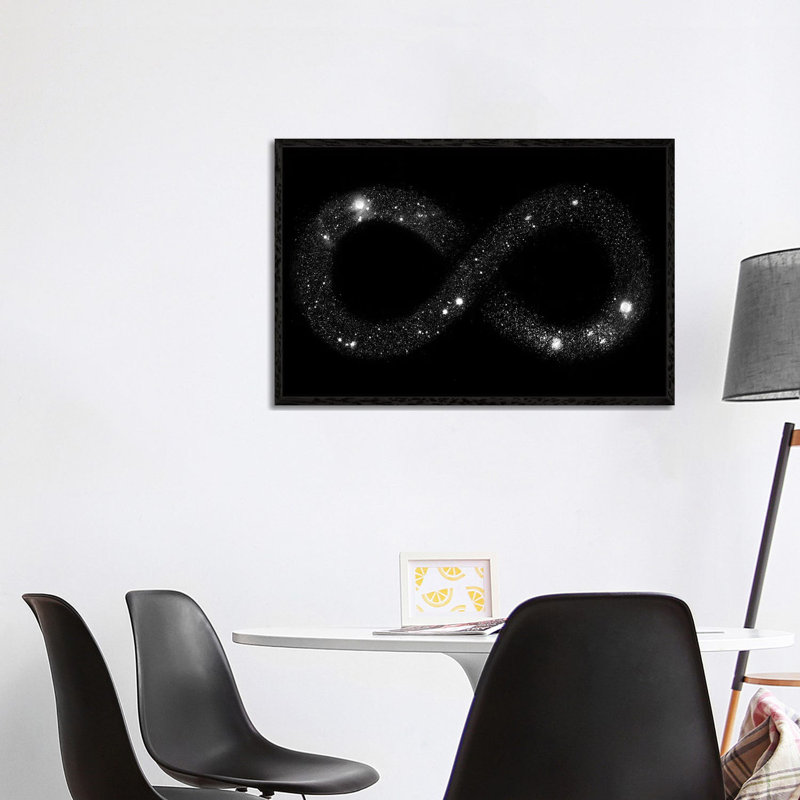 Universe Infinity 1 Piece Wall Art on Canvas, 101.6 cm H x 66.04 cm W, Black Framed