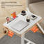 Bureau d'ordinateur mobile à hauteur ajustable - Table d'ordinateur à roulettes avec roues verrouillables pour le bureau à domicile et l'espace de travail