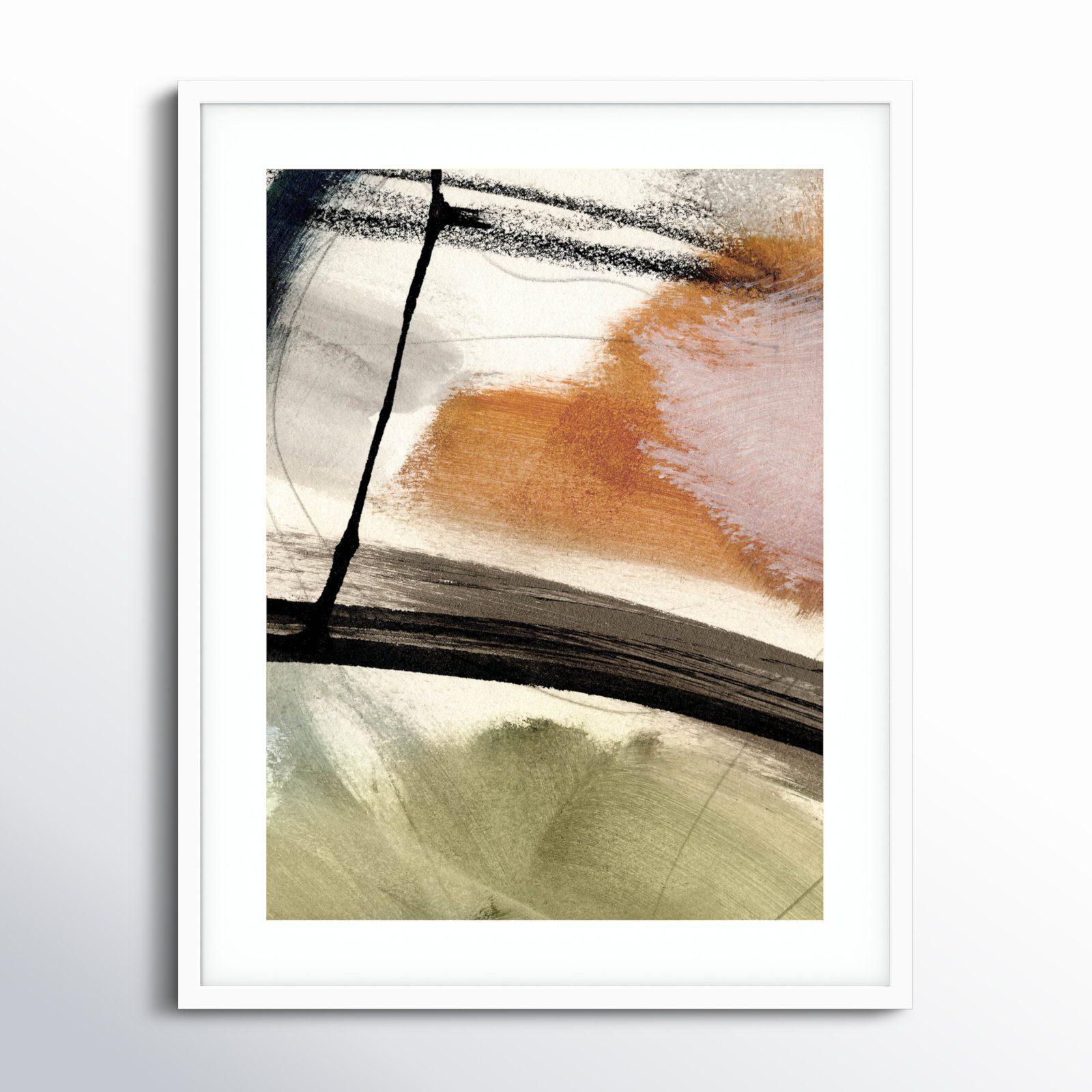 Light No 2 by Dan Hobday Wood Framed Wall Art Print, White, 33" H x 26" W
